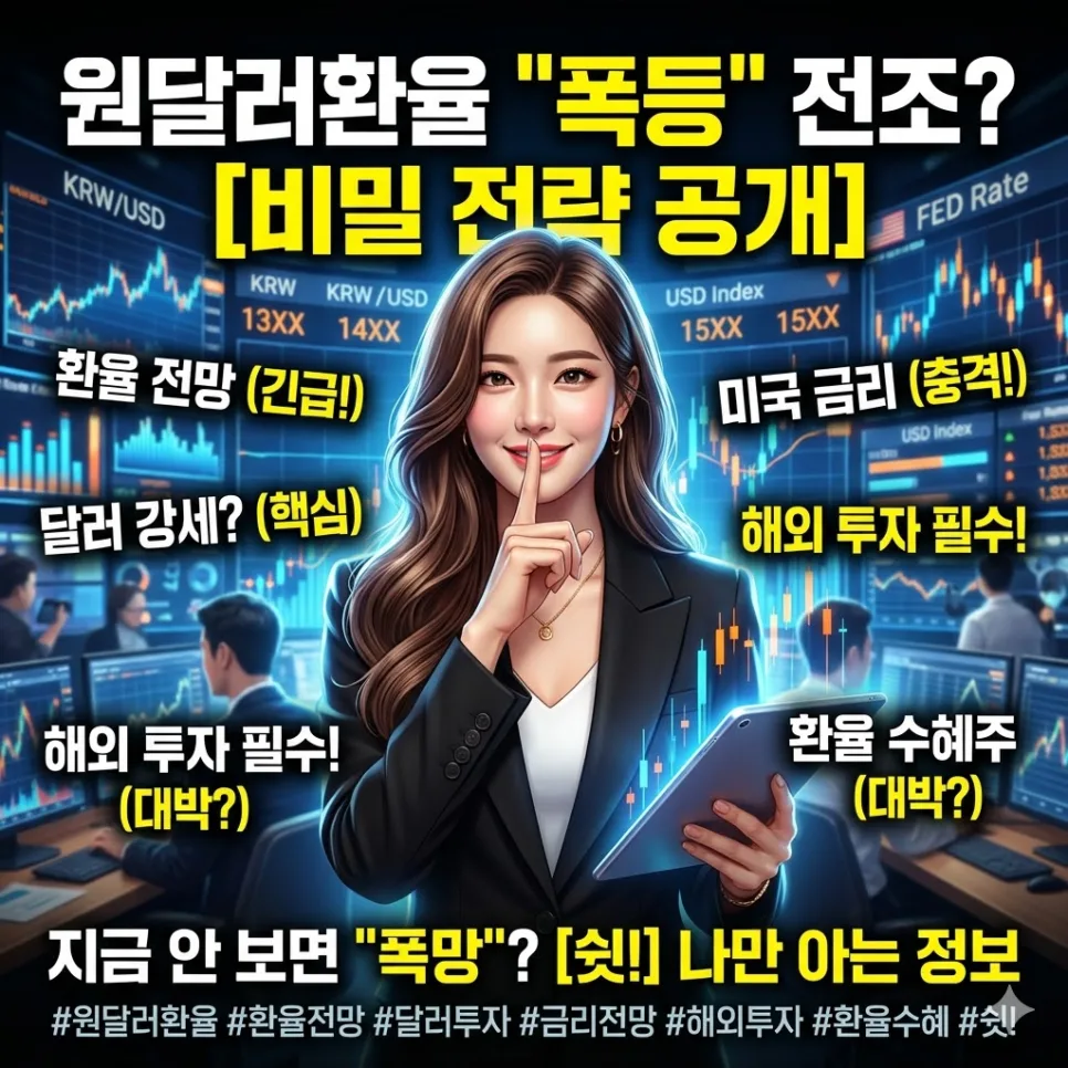 원달러환율 2026년 전망: 상승 요인과 투자 전략 총정리