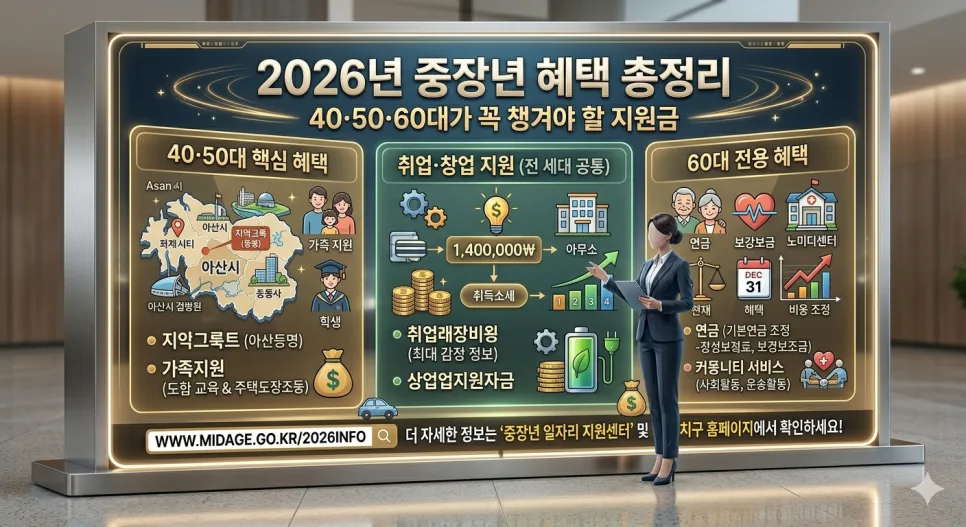 2026년 405060세대 지원금 총정리: 놓치면 후회할 혜택