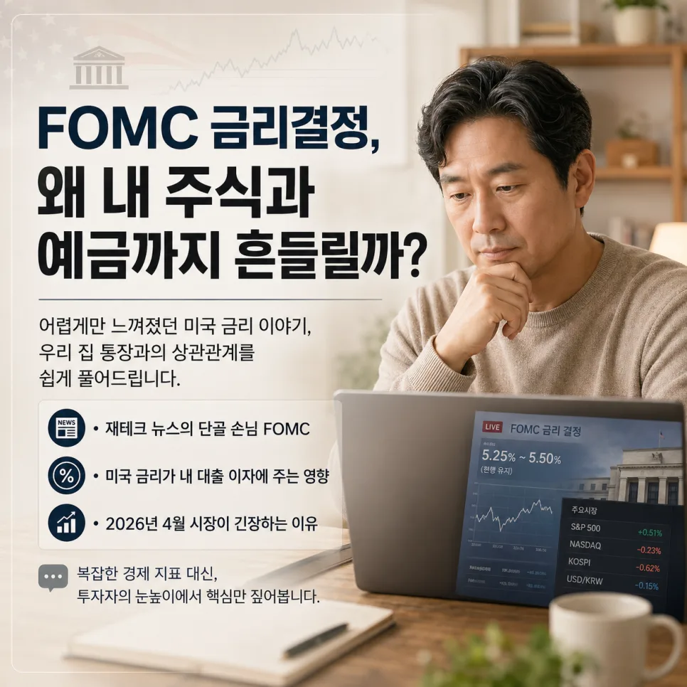 FOMC 금리 결정, 2026년 시장 영향과 투자 전략 총정리