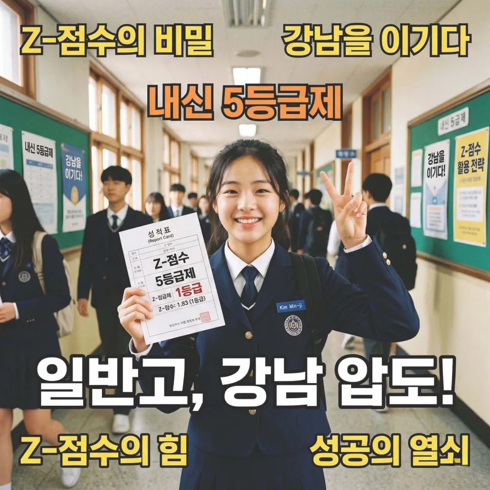 2026년 내신 5등급제, 일반고가 강남을 이기는 Z-점수 비밀
