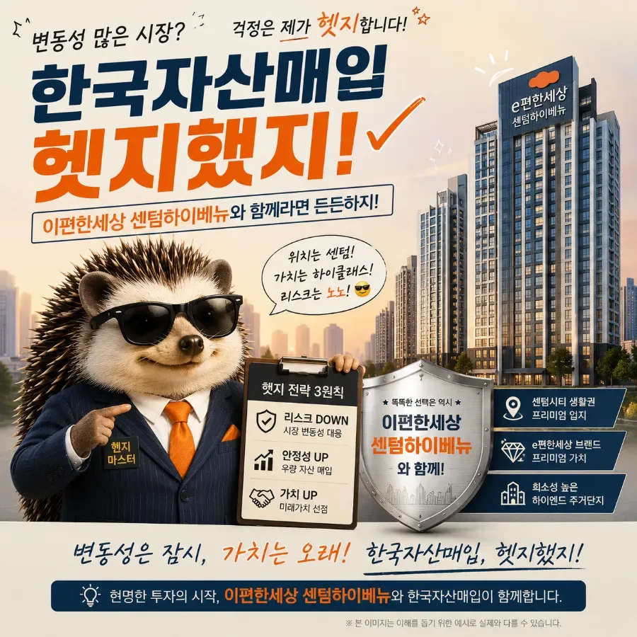 e편한세상 센텀하이베뉴 25평, 헷지했지 투자 2026년 전망