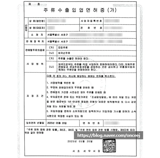 주류수출업 면허 발급 2026: 일반증류주·기타주류 수출 준비