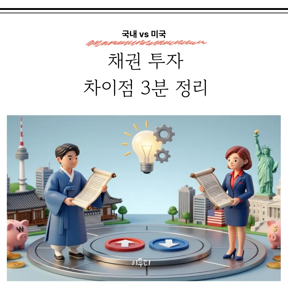 국내 채권 vs 미국 채권 2026: 금리 따라 수익 달라지는 이유