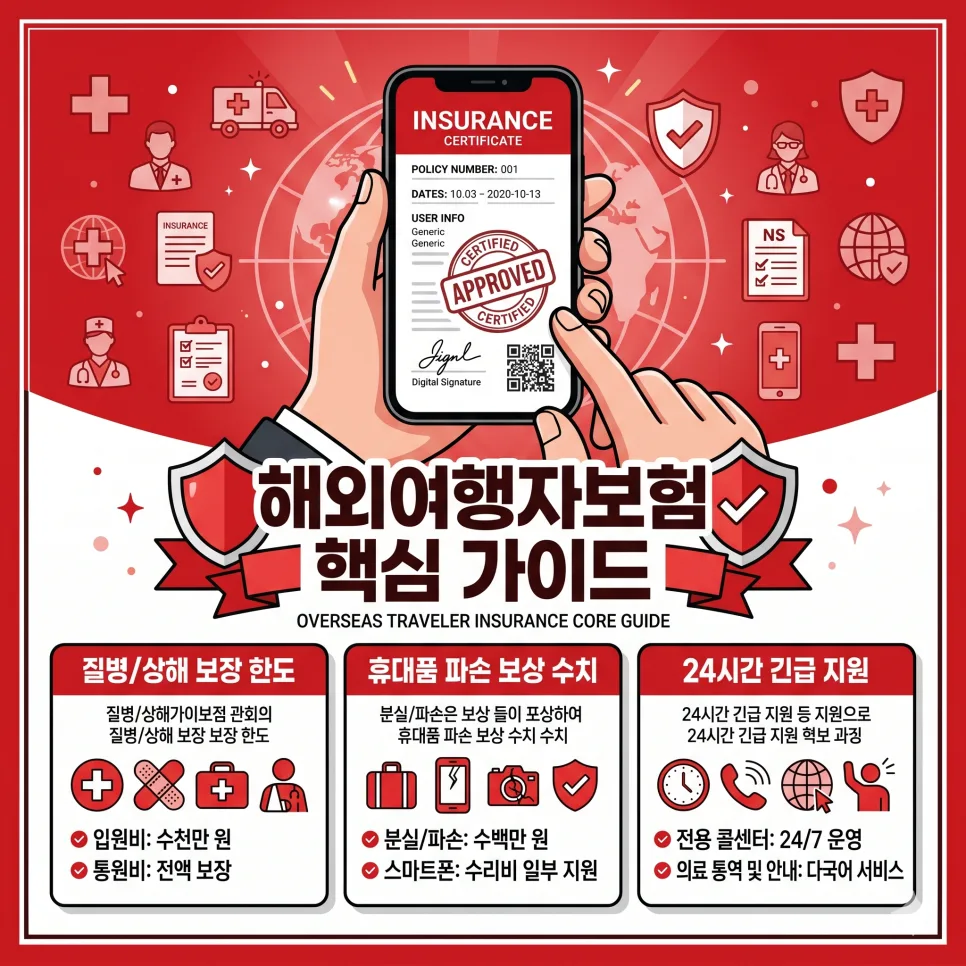 2026년 해외여행자보험 필수 체크리스트: 보장 한도와 청구 팁 총정리