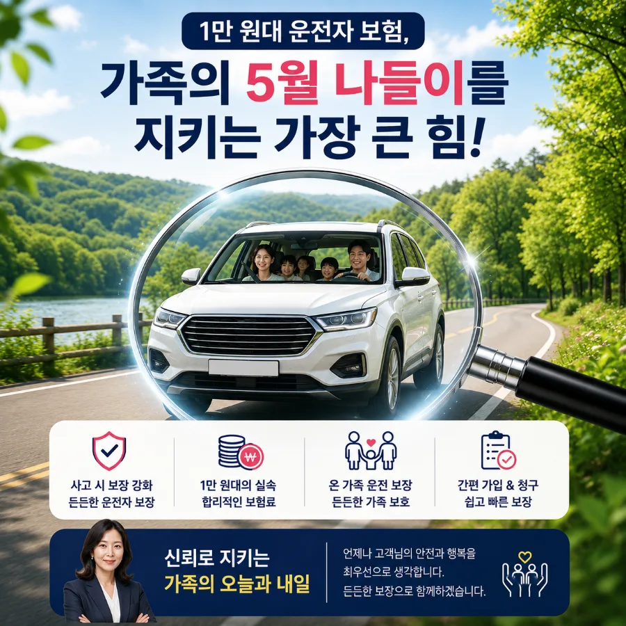 2026년 운전자 보험, 1만원대로 1억 보장받는 법은?
