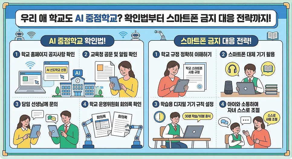 AI 중점학교 2026년 입시 전략: 스마트폰 금지, 기회로 만드는 법