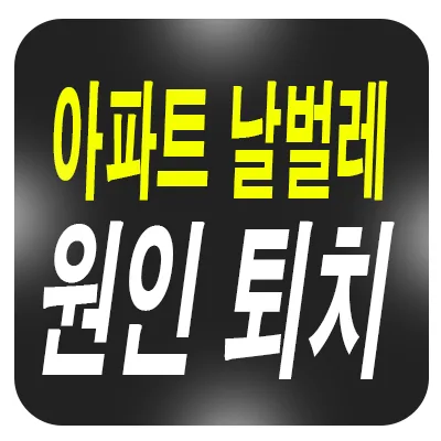 고층 아파트 날벌레 3가지 원인과 쾌적한 환경 유지법