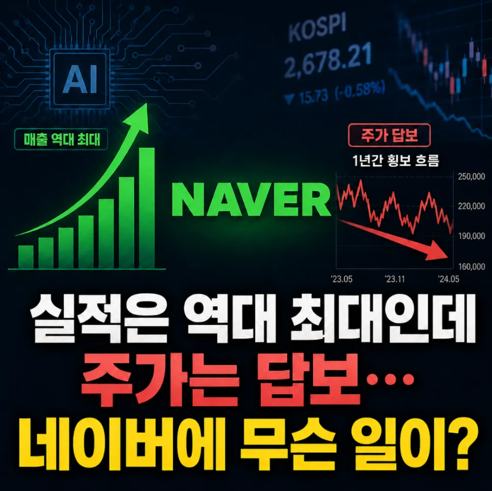 네이버 1분기 실적 발표 후 주가 하락 원인 분석 (2026년)