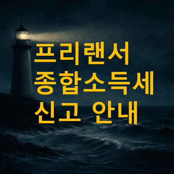 프리랜서 종합소득세 2026: 절세 핵심 전략 총정리