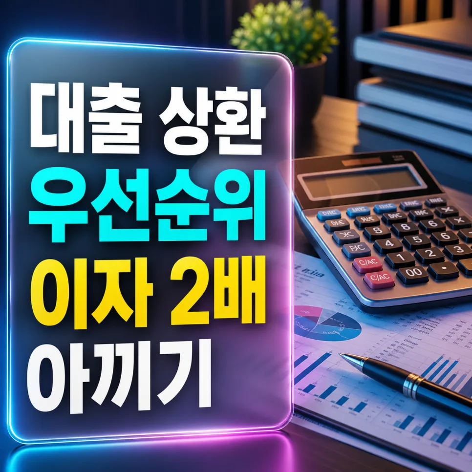 2026년 대출 이자 2배 아끼는 상환 순서 완벽 가이드