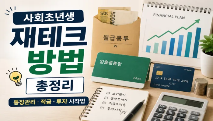 사회 초년생 재테크 로드맵 2026: 통장 쪼개기부터 투자 기초까지