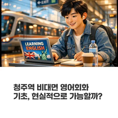 청주 비대면 영어회화, 기초 실력 3개월 만에 늘리는 현실적 방법 2026