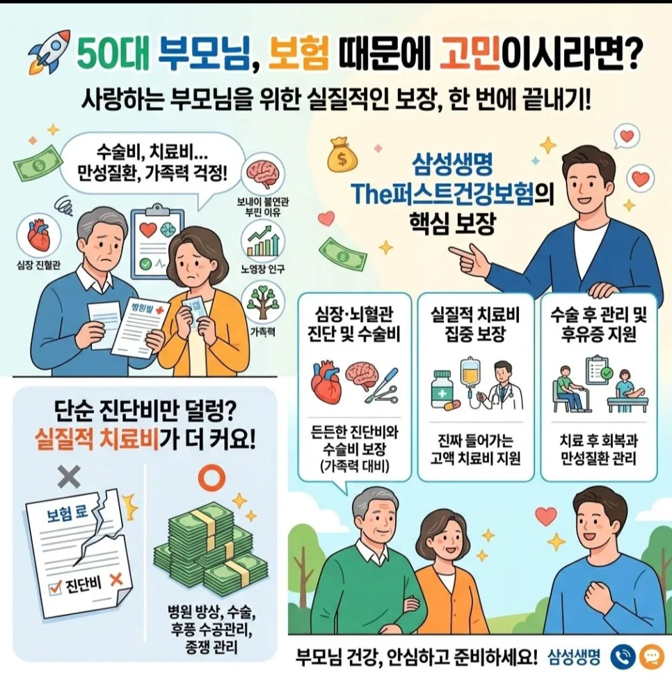 삼성생명 The 퍼스트 건강보험 2026: 40대 가장 위한 현실적 선택 가이드 2