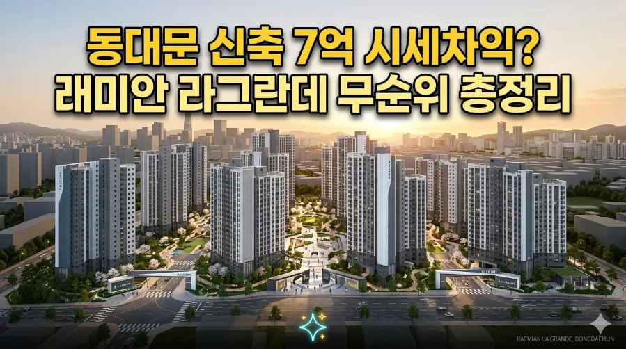 래미안 라그란데 무순위 청약 2026: 7억 시세차익 가능할까?