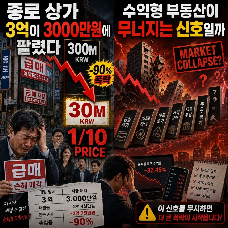 수익형 부동산 2026년 최저가 경매 3천만원? 원인 분석