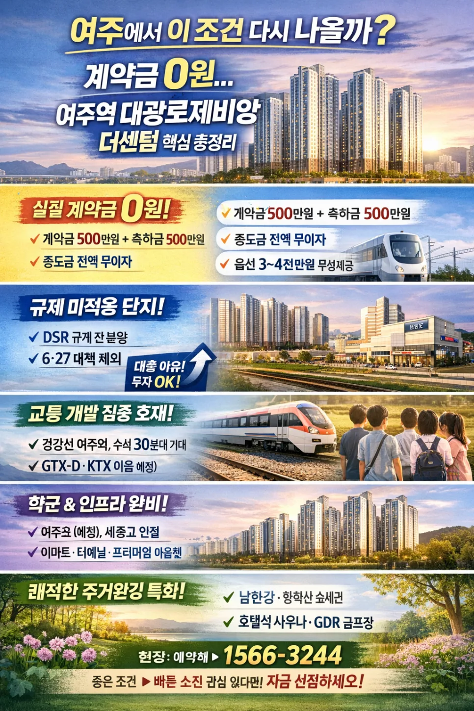 계약금 0원 아파트, 여주 대광로제비앙 2026년 조건 총정리 2