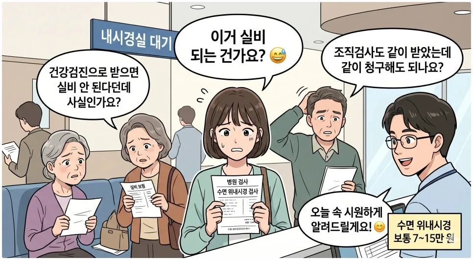 위내시경 실비 보험 2026년, 얼마나 돌려받을까? (조건 총정리)
