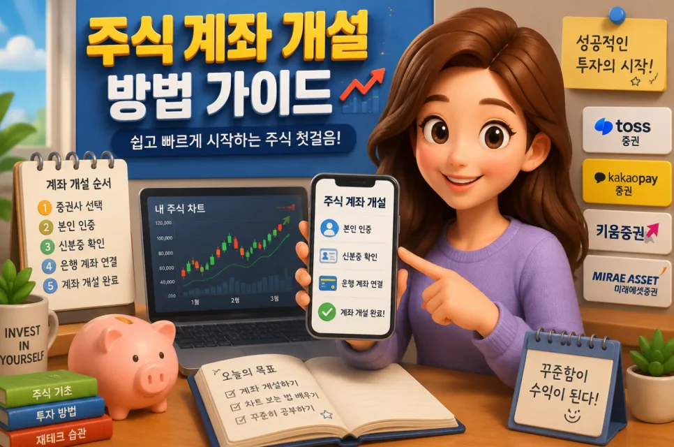 2026년 주식 계좌 개설 완벽 가이드: 초보자를 위한 증권사 선택 및 개설 방법