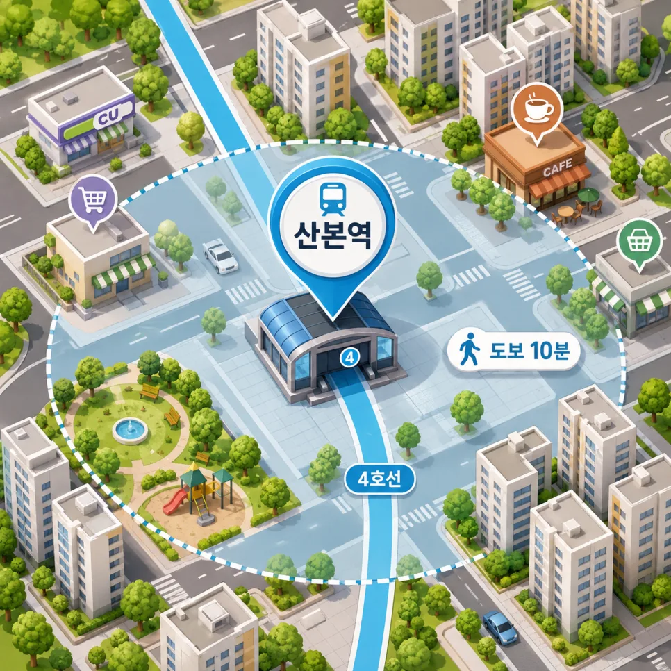 산본역 역세권 아파트 2026년 전망: 10분 거리 추천 단지 분석