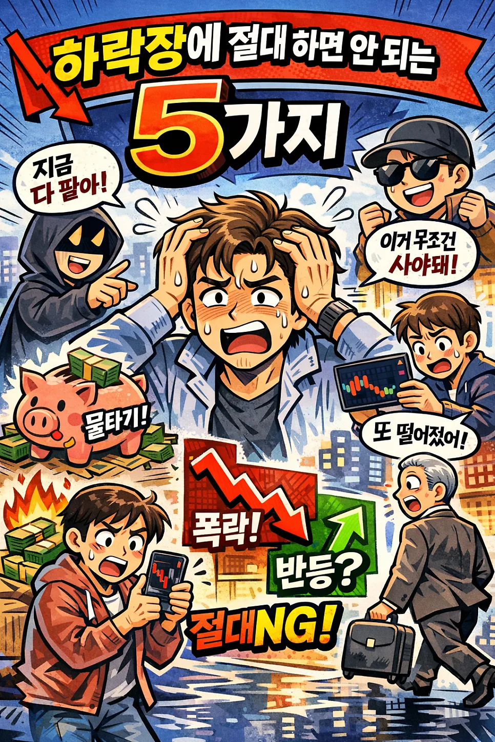 하락장 투자 실수 5가지 피하는 법 (2026년 필독)