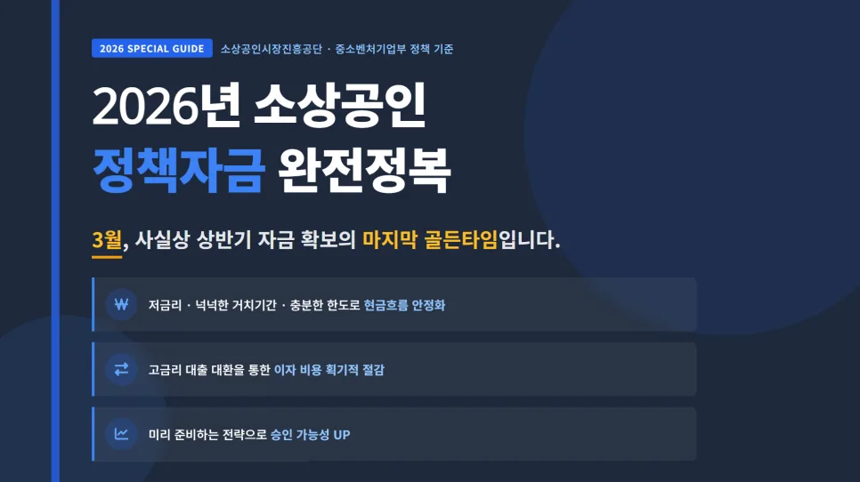 진주 정책자금 신청 조건 및 절차 2026년 총정리 3