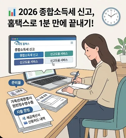 2026 종합소득세 신고, 5월 놓치면 20% 가산세? 총정리 2