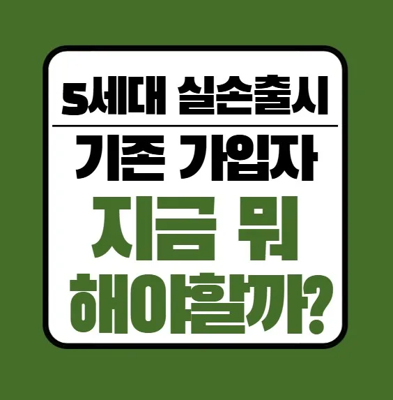 5세대 실손보험 전환, 기존 가입자 필독 가이드 2026