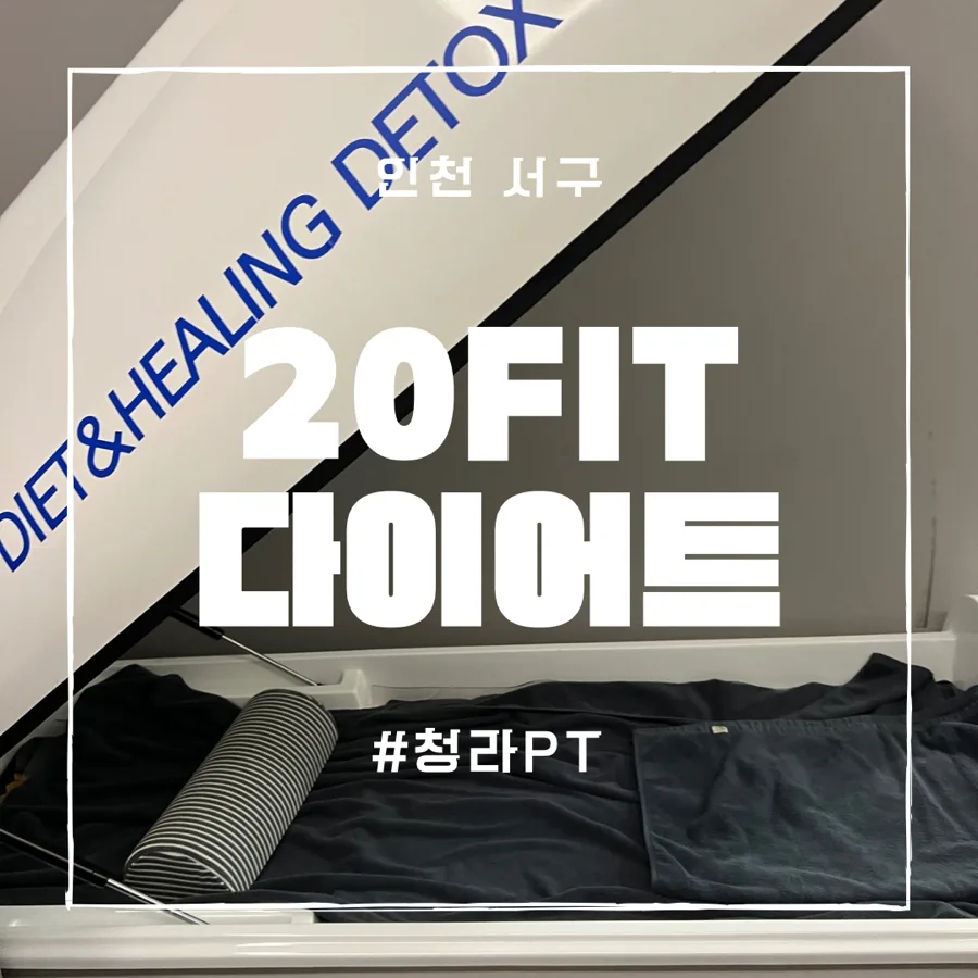 운동 없이 20분 만에 3시간 효과? 20FIT 다이어트 체험 후기 2026
