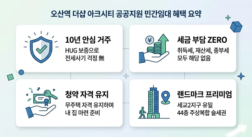 오산역 아크시티 2026: 10년 민간임대 장점 5가지와 세금 혜택
