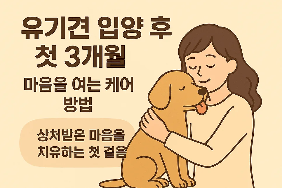 유기견 입양 후 3개월, 마음 여는 반려견 케어법 2026