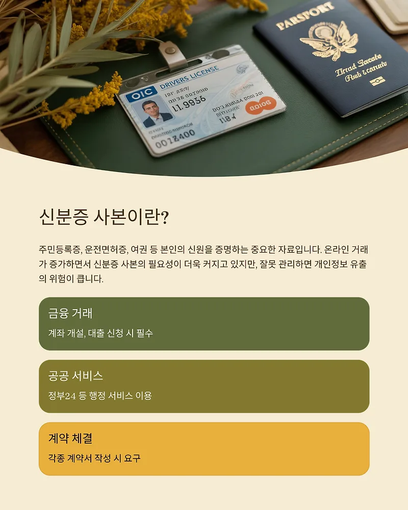 신분증 사본 안전하게 주고받고 관리하는 방법 2026
