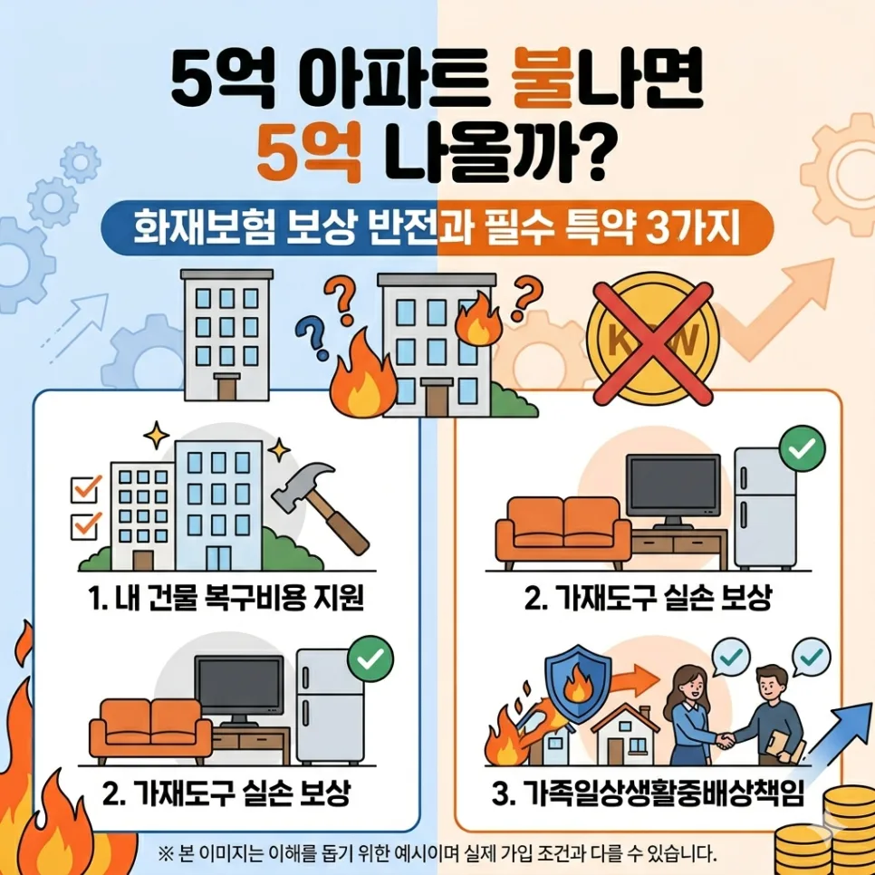화재보험 5억 보상 가능할까? 2026년 실손보상 핵심 총정리