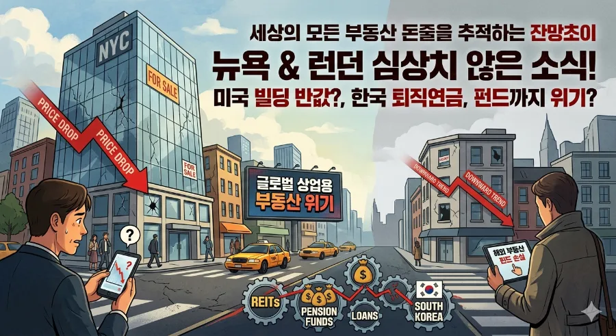 글로벌 부동산 위기 2026: 뉴욕 빌딩 붕괴가 한국 금리에 미치는 영향