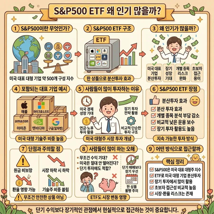 S&P500 ETF 2026년 투자 가이드: 인기 이유와 핵심 전략