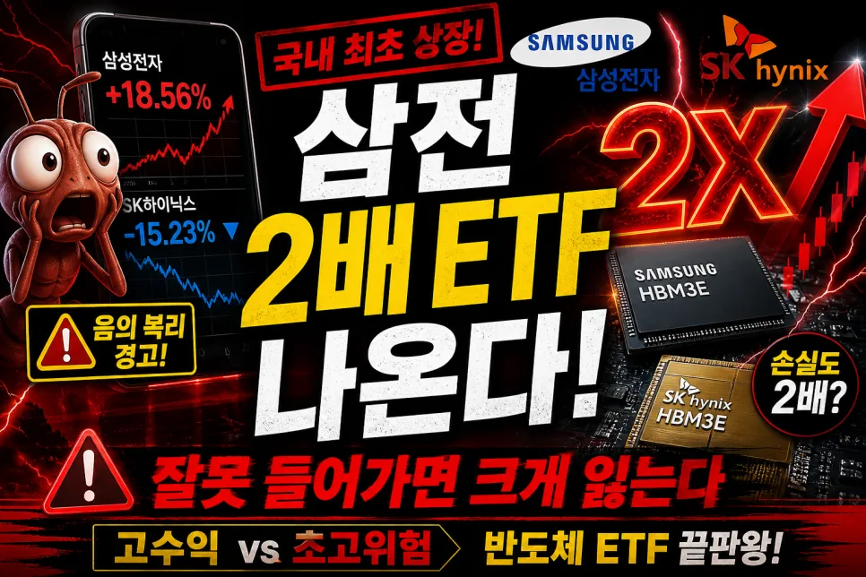 삼성전자·SK하이닉스 2배 ETF, 2026년 투자 전 반드시 알아야 할 3가지