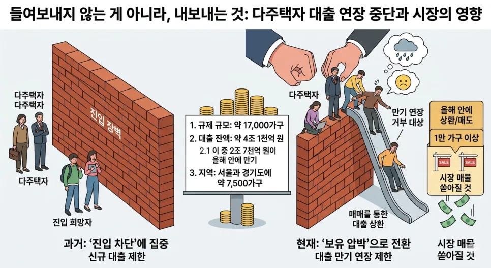 다주택자 대출 연장 제한 & 양도세 중과 2026년 전망