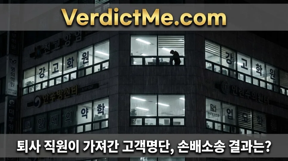 퇴사 직원의 고객명단 유출, 손해배상 소송 결과는? (2026년 판례)