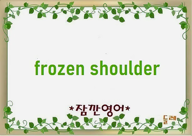 오십견(Frozen Shoulder) 원인과 치료법 2026년 최신 정보