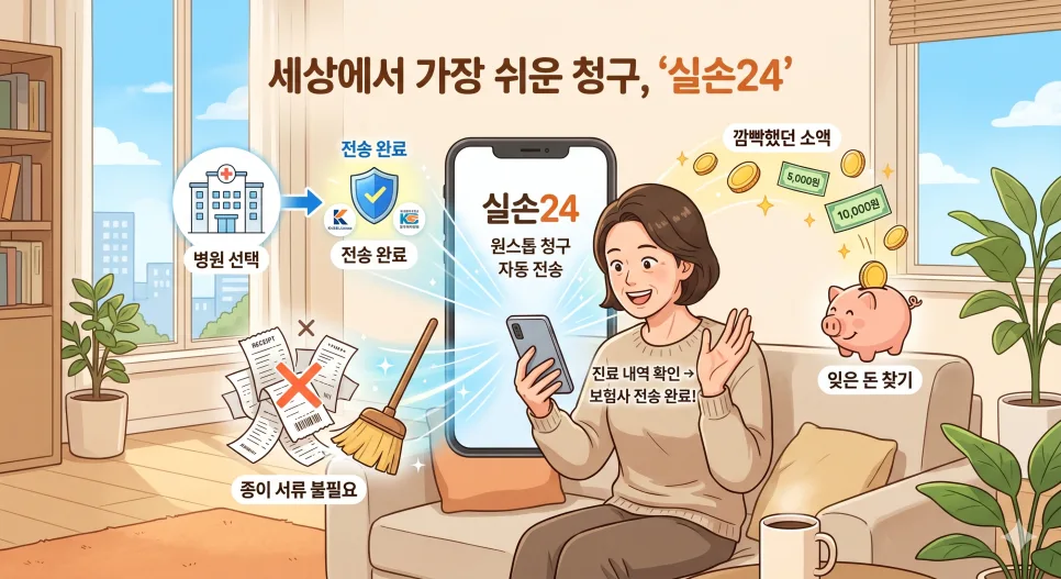 실손보험금 간편 청구 2026: 서류 없이 앱으로 환급금 받는 법 2