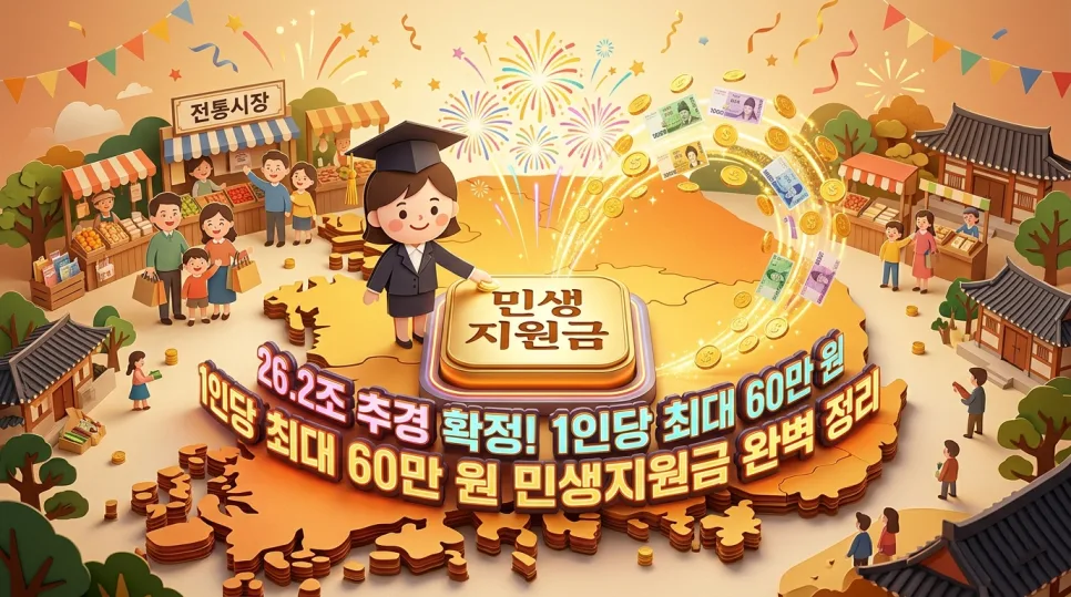 2026년 민생지원금 최대 60만원, 신청부터 사용까지 완벽 가이드