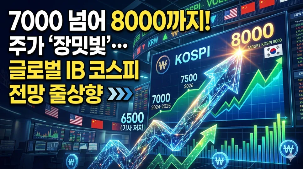 코스피 8000 시대 올까? 2026년 증시 전망 핵심 분석