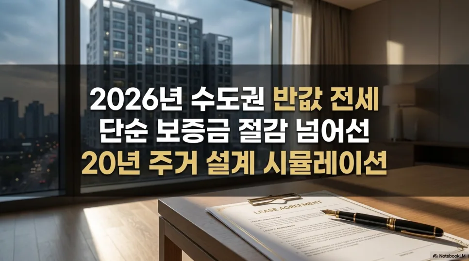 2026년 수도권 반값 전세, 20년 거주 시 총 주거비 분석