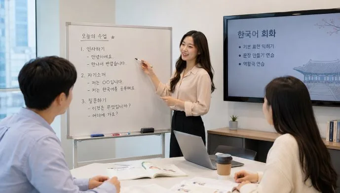 2026년 기업 맞춤 한국어 출강 수업: 회화부터 TOPIK까지