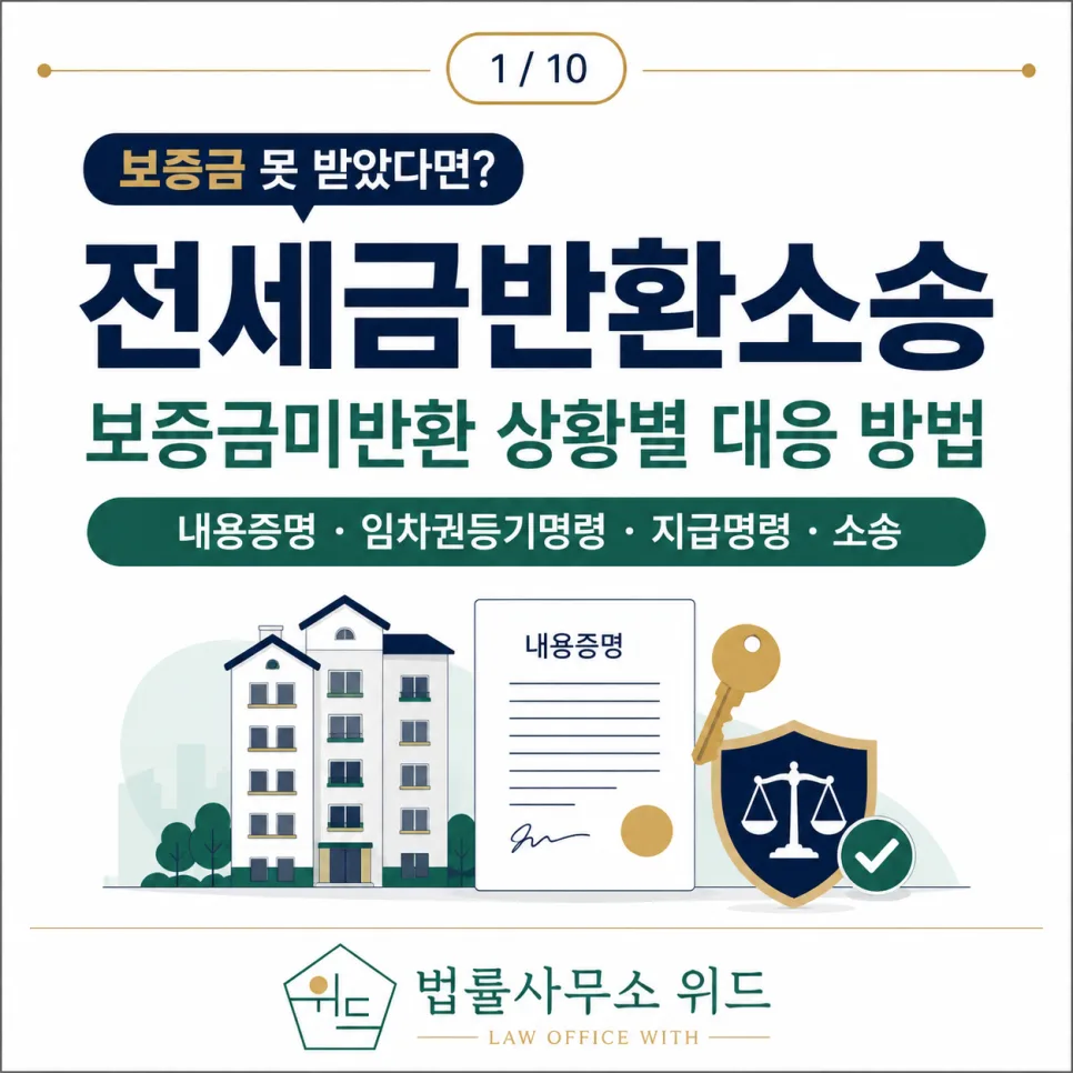 전세금반환소송, 2026년 보증금 못 받는 상황별 해결책 총정리