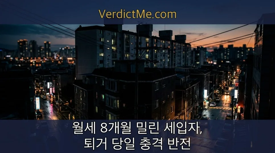 월세 8개월 미납 세입자, 퇴거 당일 충격 반전: 법적 쟁점과 해결책 2026