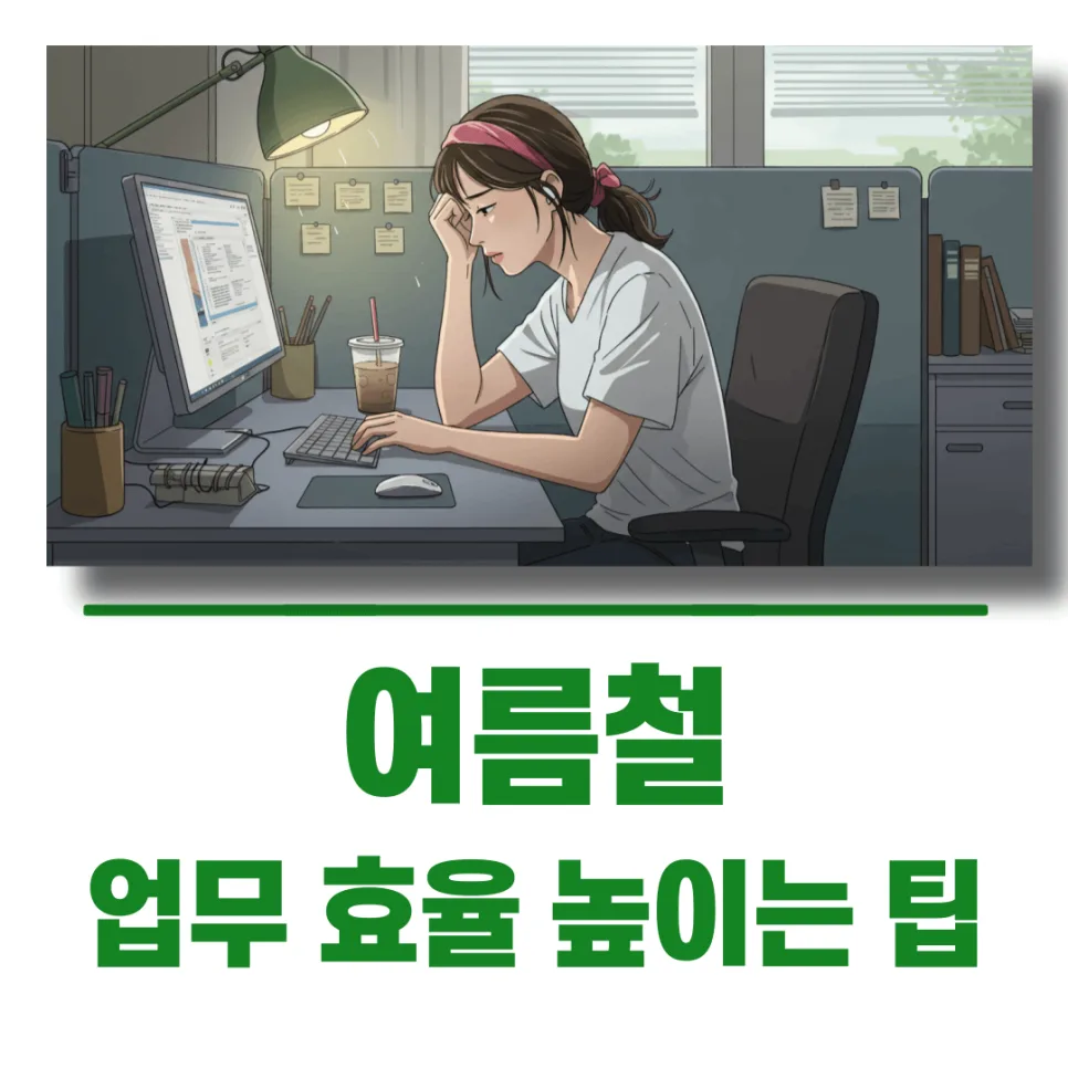 여름철 업무 효율 2026: 집중력 높이는 5가지 실천법