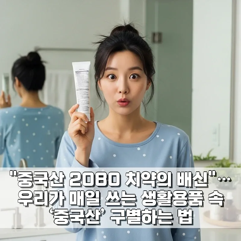 2080 치약 원산지 2026년 총정리: 중국산 구별법과 현명한 소비 전략