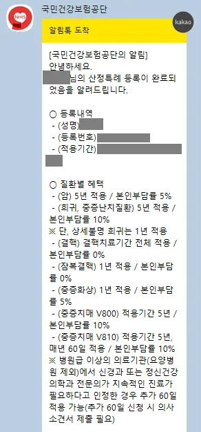 중증질환 재발 시 산정특례 재등록 방법 2026