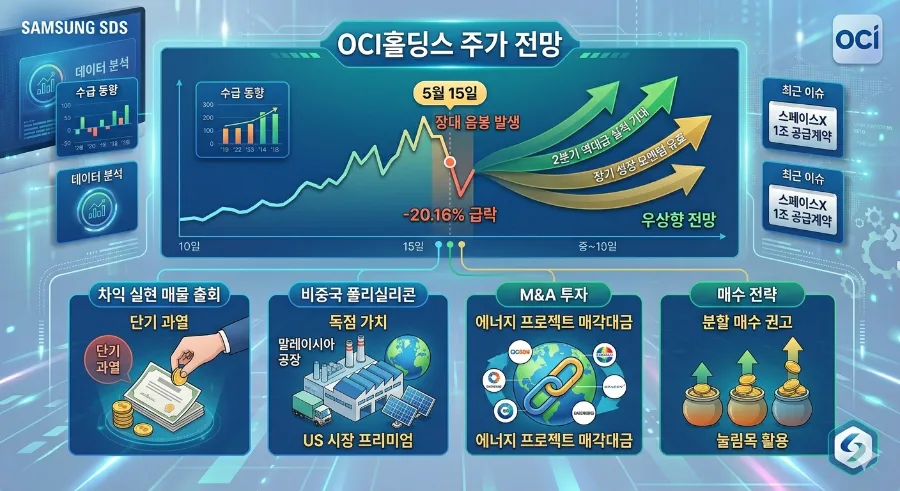 OCI홀딩스 주가, 2026년 급락 후 전망은? 투자 전략 총정리