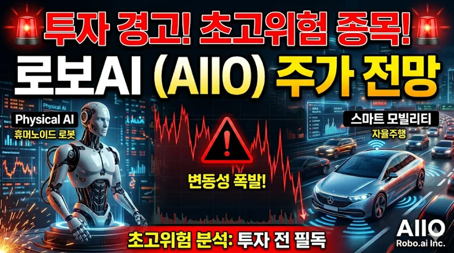 로보AI(AIIO) 주가 전망: 피지컬 AI 수혜주 진단 2026